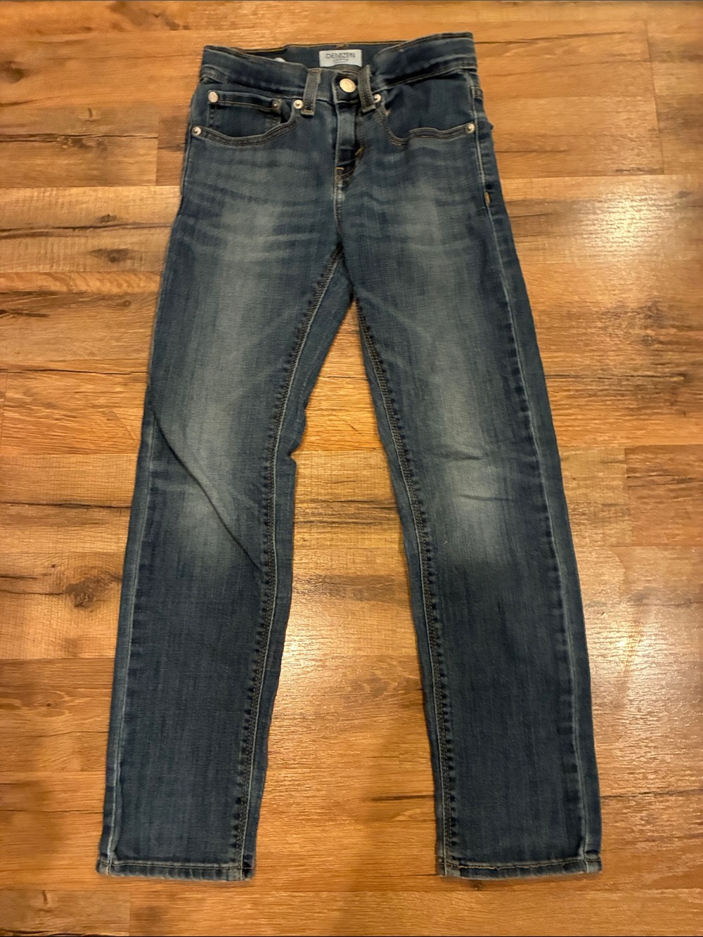 Denizen from Levi's Boys Dark Blue Wash Skinny Jeans